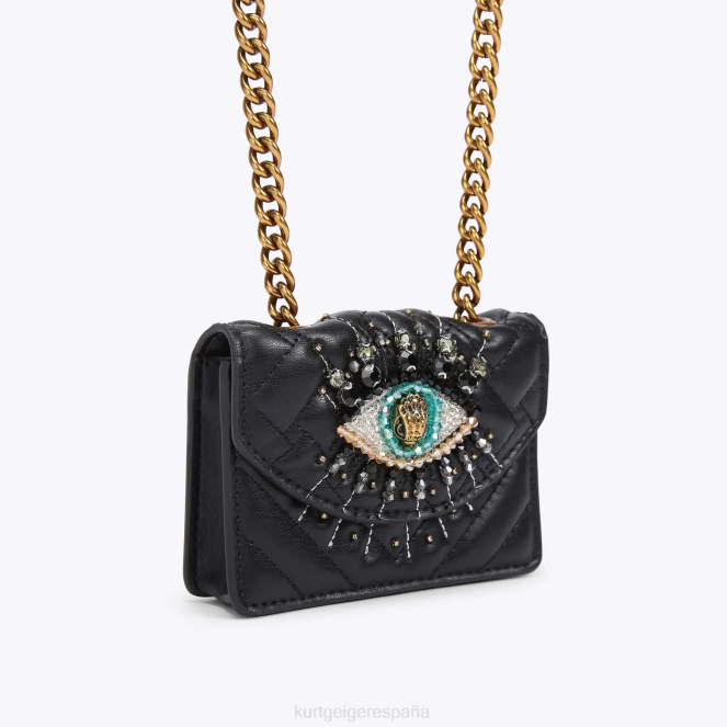 Kurt Geiger mujer micro ojo de kensington de londres 2LPR53 | bolsas negro